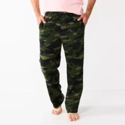 Men's Sonoma Goods For Life® Flannel Pajama Pants -Hot Sale Adult Shop 5034879 Green Camo