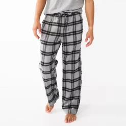 Men's Sonoma Goods For Life® Flannel Pajama Pants -Hot Sale Adult Shop 5034879 Heather Gray Check