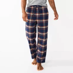 Men's Sonoma Goods For Life® Flannel Pajama Pants -Hot Sale Adult Shop 5034879 Navy Windowpane