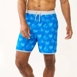 Men's Sonoma Goods For Life® Scallop Swim Trunks -Hot Sale Adult Shop 5036573 Blue Circles