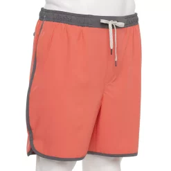 Men's Sonoma Goods For Life® Scallop Swim Trunks -Hot Sale Adult Shop 5036573 Coral