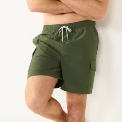 Men's Sonoma Goods For Life® Cargo Swim Trunks -Hot Sale Adult Shop 5036575 Beetle
