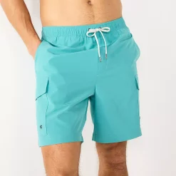 Men's Sonoma Goods For Life® Cargo Swim Trunks -Hot Sale Adult Shop 5036575 Bristol Blue