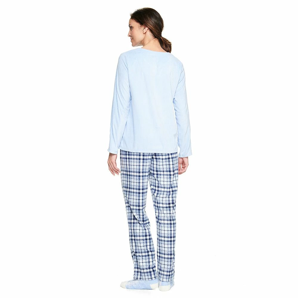 Petite Croft & Barrow® Velour Long Sleeve Pajama Top & Pajama Pants Set 12 Petite Croft & Barrow® Velour Long Sleeve Pajama Top & Pajama Pants Set - Image 12