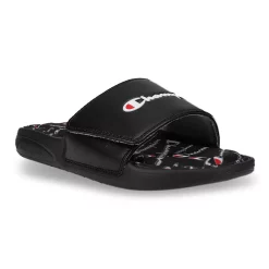 Champion® Vital Script Women's Slide Sandals -Hot Sale Adult Shop 5045754 Black Scarlet