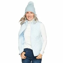 Women's Croft & Barrow® Woven Quilted Vest -Hot Sale Adult Shop 5069324 Mint