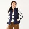 Women's Croft & Barrow® Woven Quilted Vest