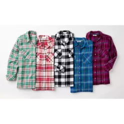 Women's Croft & Barrow® The Extra Soft Plaid Flannel Shirt -Hot Sale Adult Shop 5069612 ALT