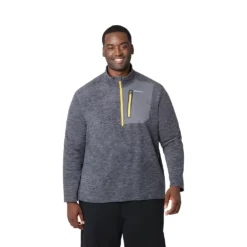 Big & Tall Eddie Bauer Cloud Regular-Fit Quarter-Zip Pullover Jacket -Hot Sale Adult Shop 5070259 Cinder