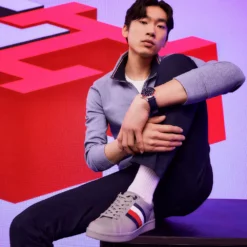 Men's Tommy Hilfiger Logo Quarter-Zip Top -Hot Sale Adult Shop 5090444 ALT4