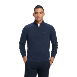 Men's Tommy Hilfiger Logo Quarter-Zip Top