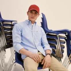 Men's Tommy Hilfiger Custom Fit Essential Stretch Oxford Shirt -Hot Sale Adult Shop 5092114 ALT3