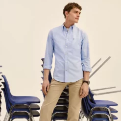 Men's Tommy Hilfiger Custom Fit Essential Stretch Oxford Shirt -Hot Sale Adult Shop 5092114 ALT4