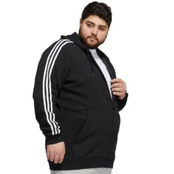 Big & Tall adidas Essential Fleece Full-Zip Hoodie -Hot Sale Adult Shop 5097441 ALT2