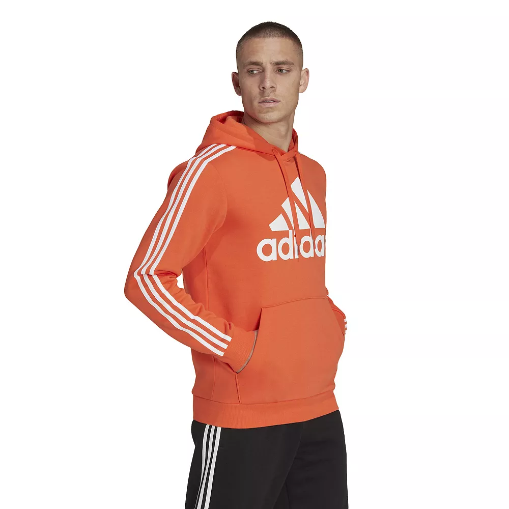 Big & Tall adidas Essential 3-Stripes Badge of Sport Hoodie 1 Big & Tall adidas Essential 3-Stripes Badge of Sport Hoodie
