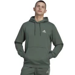 Big & Tall adidas Feel Cozy Hoodie -Hot Sale Adult Shop 5097478 Green Oxide