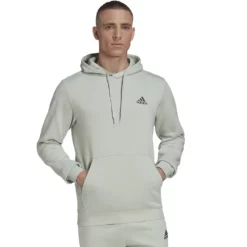 Big & Tall adidas Feel Cozy Hoodie -Hot Sale Adult Shop 5097478 Linen Green