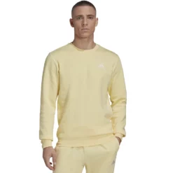 Big & Tall adidas Feel Cozy Fleece Sweatshirt -Hot Sale Adult Shop 5097481 Almost Yellow
