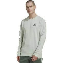 Big & Tall adidas Feel Cozy Fleece Sweatshirt -Hot Sale Adult Shop 5097481 Linen Green