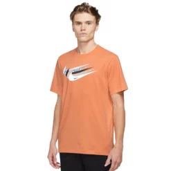 Men's Nike Swoosh Tee -Hot Sale Adult Shop 5118586 Orange Trance