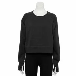 Women's Tek Gear® Ultrasoft Fleece Oversized Sweatshirt -Hot Sale Adult Shop 5128574 Mineral Black