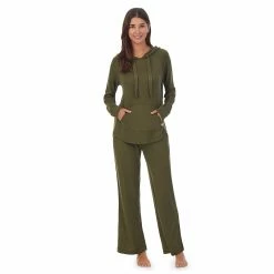 Women's Koolaburra by UGG Sweater Knit Pajama Top & Wide Leg Pajama Pants Set