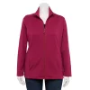 Plus Size Croft & Barrow® Zip-Front Fleece Jacket