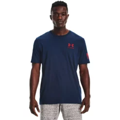 Men's Under Armour Freedom Flag Tee -Hot Sale Adult Shop 5155100 Academy Red