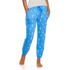 Women's Sonoma Goods For Life® Snit Banded Bottom Pajama Pants -Hot Sale Adult Shop 5161200 Blue Celestial