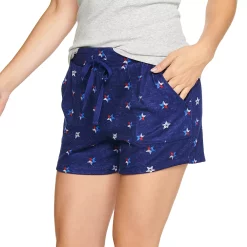 Women's Sonoma Goods For Life® Snit Pajama Shorts 9 Women's Sonoma Goods For Life® Snit Pajama Shorts -Hot Sale Adult Shop 5161202 Navy Texas Stars