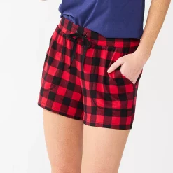 Women's Sonoma Goods For Life® Snit Pajama Shorts 11 Women's Sonoma Goods For Life® Snit Pajama Shorts -Hot Sale Adult Shop 5161202 Red Mini Buff