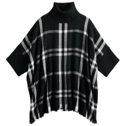 Women's Sonoma Goods For Life® Turtleneck Poncho -Hot Sale Adult Shop 5161618 ALT2