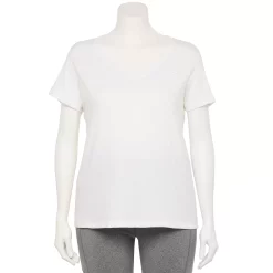 Plus Size Champion® Powerblend V-Neck Tee