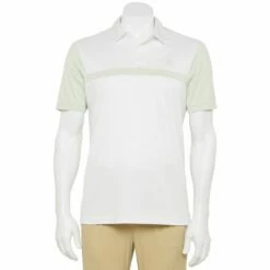 Men's adidas Regular-Fit Colorblock Golf Polo -Hot Sale Adult Shop 5167209 Linen Green