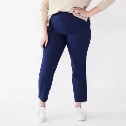Plus Size Nine West Slim-Cut Ankle Pants -Hot Sale Adult Shop 5176293 Liberty Navy