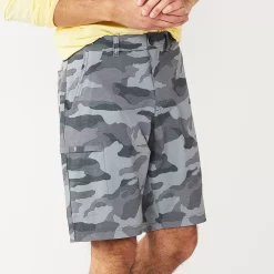 Men's Sonoma Goods For Life® 10-Inch Tech Cargo Shorts -Hot Sale Adult Shop 5177461 Gray Camo