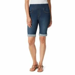 Women's Gloria Vanderbilt Amanda Pull-On Bermuda Shorts -Hot Sale Adult Shop 5192174 Madison