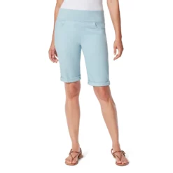 Women's Gloria Vanderbilt Amanda Pull-On Bermuda Shorts -Hot Sale Adult Shop 5192174 Pale Sky