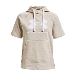 Women's Under Armour Rival Fleece Short Sleeve Hoodie -Hot Sale Adult Shop 5195217 ALT4