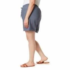Plus Size Gloria Vanderbilt Jenna Linen Bermuda Shorts -Hot Sale Adult Shop 5195329 ALT2