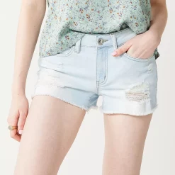 Juniors' SO® Low-Rise Shortie Shorts