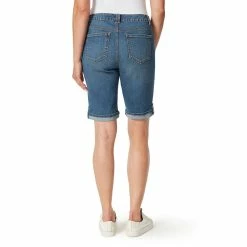Petite Gloria Vanderbilt Utility Bermuda Jean Shorts -Hot Sale Adult Shop 5208408 ALT