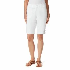 Petite Gloria Vanderbilt Utility Bermuda Jean Shorts