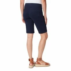 Petite Gloria Vanderbilt Amanda Wide-Waistband Bermuda Jean Shorts -Hot Sale Adult Shop 5208917 ALT