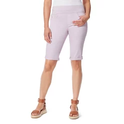 Petite Gloria Vanderbilt Amanda Wide-Waistband Bermuda Jean Shorts -Hot Sale Adult Shop 5208917 Lavender Kiss