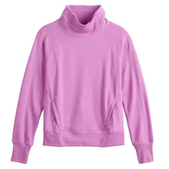 Women's Tek Gear® Funnel Neck Stretch Fleece Pullover -Hot Sale Adult Shop 5209767 ALT2