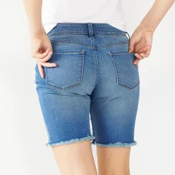 Petite Nine West Slimming Bermuda Jean Shorts -Hot Sale Adult Shop 5215184 ALT