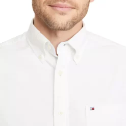 Big & Tall Tommy Hilfiger Flex End-On-End Button-Down Shirt -Hot Sale Adult Shop 5218534 ALT2