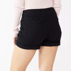 Juniors' SO® High Rise Curvy Midi Shorts -Hot Sale Adult Shop 5220672 ALT