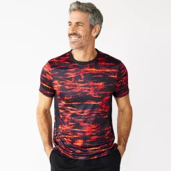 Men's Tek Gear® Dry Tek Printed Tee -Hot Sale Adult Shop 5223988 Red Stripe